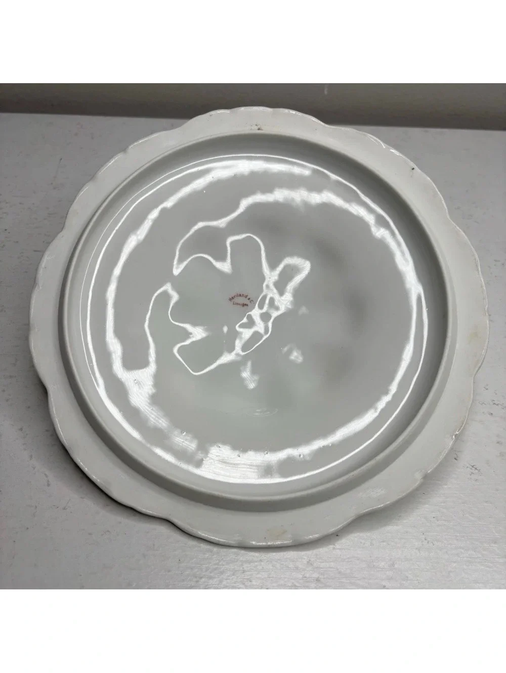 Antique Haviland Limoges Schleiger 441b Blue Floral Covered Vegetable Tureen